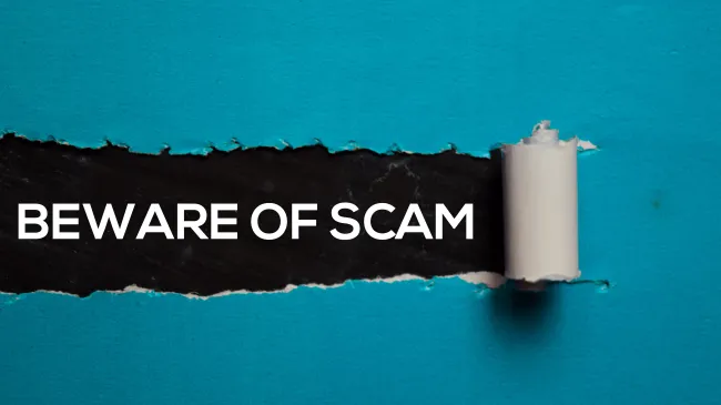 Scam alert